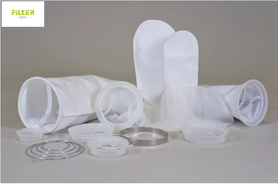 100 mícrons PP Mesh Liquid Water Filtration Bag com anel de aço